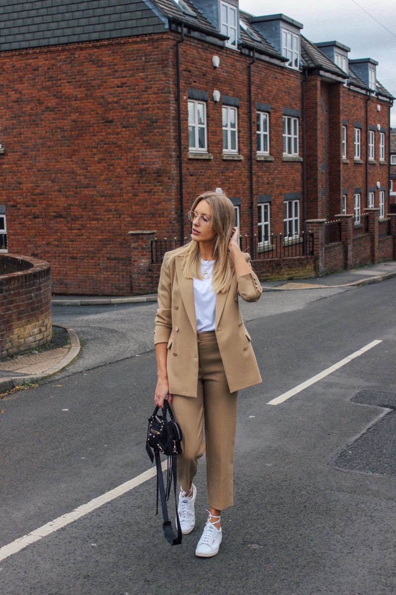 Suit and on sale trainers womens