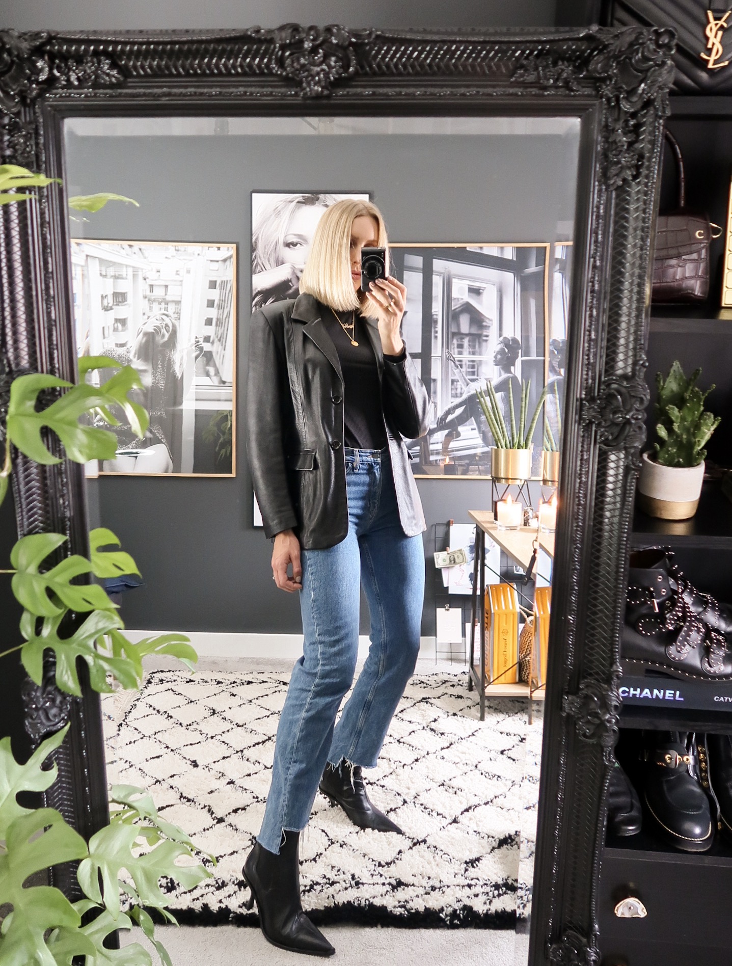 Leather Blazer Outfit Ideas, Where To Buy On The High ... (1437 x 1896 Pixel)