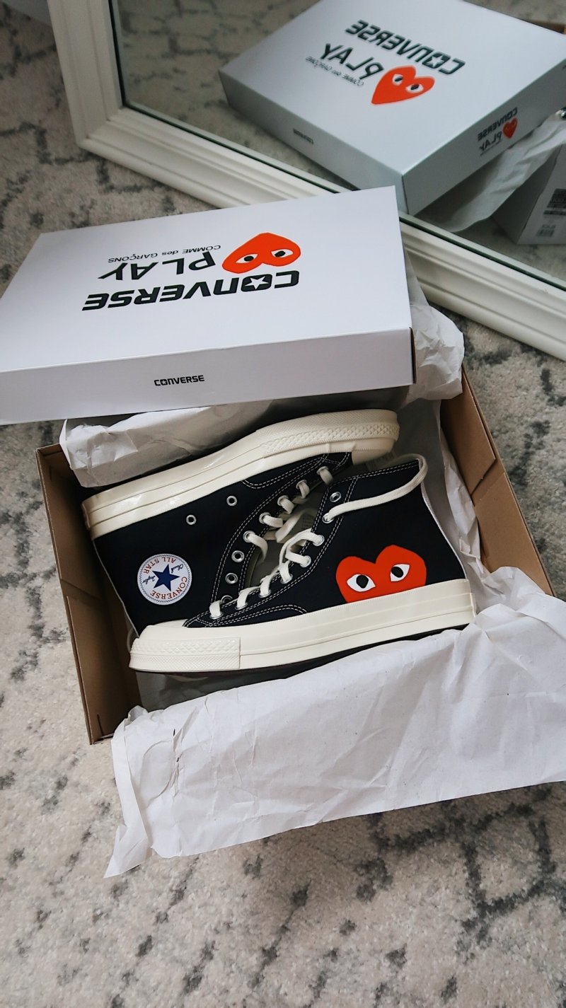 CDG Converse Black Hi Top | How To Style Converse For Spring/Summer …