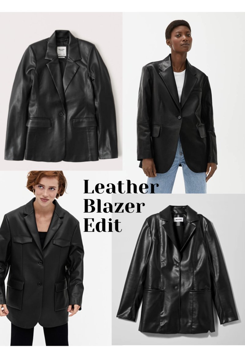 Leather Blazer Edit